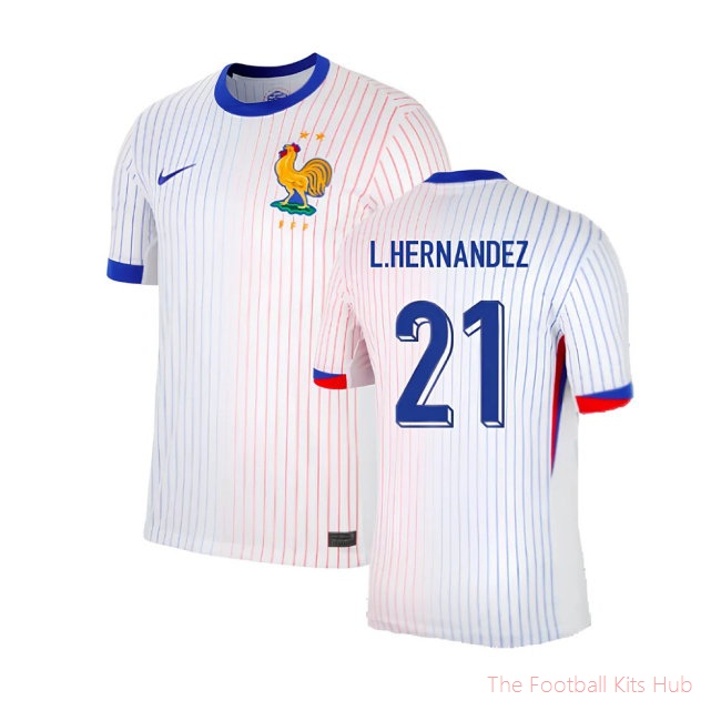 2024-2025 France Away Shirt (L.Hernandez 21)-unisoccer store